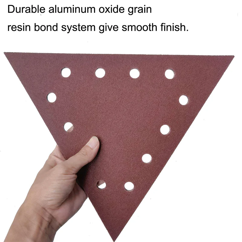 

AA63 ГОРЯЧИЕ 30 штук треугольной наждачной бумаги с крючком и петлей 11-1/4 дюйма для шлифовальной машины для гипсокартона — 5 штук по 60 80 100 120 150 240 Sandpape