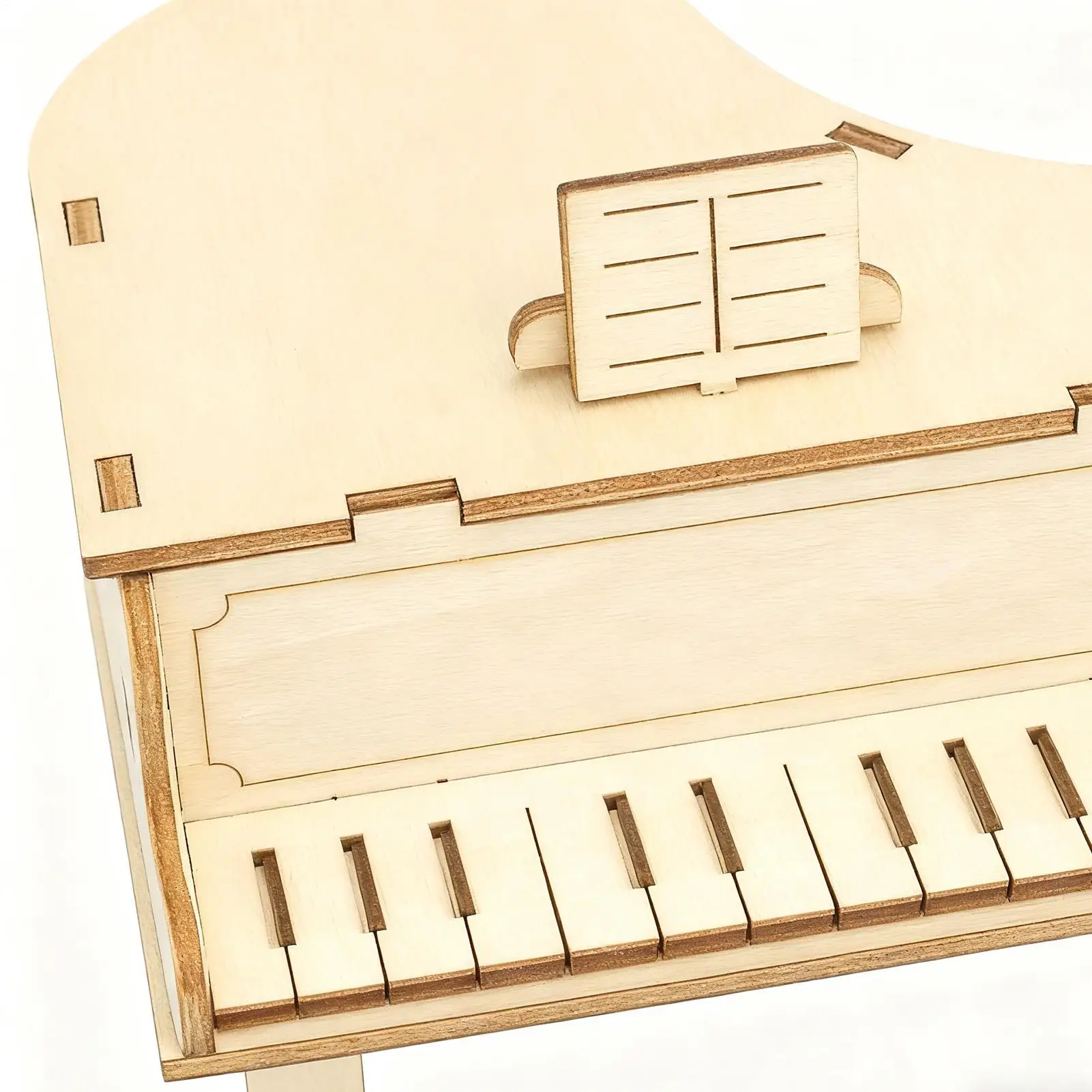 Kit Kotak Musik DIY Model Instrumen Kayu Mainan Bahan DIY Kit Kotak Musik Sains Edukatif Untuk Anak Usia 7-14 Tahun