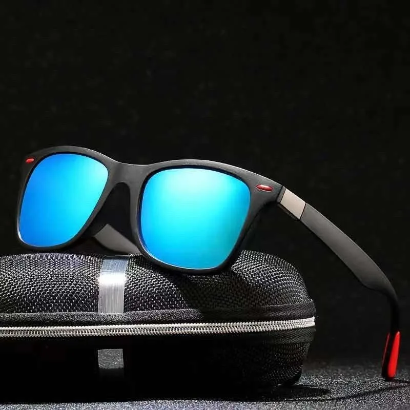 

10pcs Design Polarized Sunglasses Men Rectangle Mirror Sport Polarized Sunglasses Driving Fishing Sunglasses