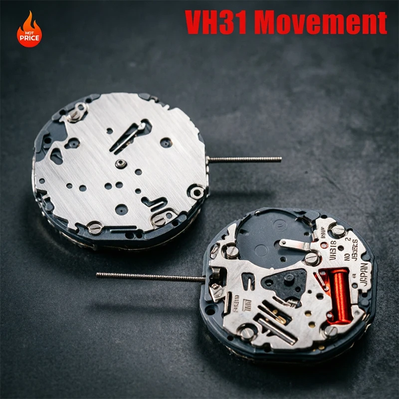 VH31 Japan Quartz Movement Second 3 Hands Tmi Time Module Movement Vh31b 110 ½ Ligne Quartz Watch Movement Three Hands1/4 Cen