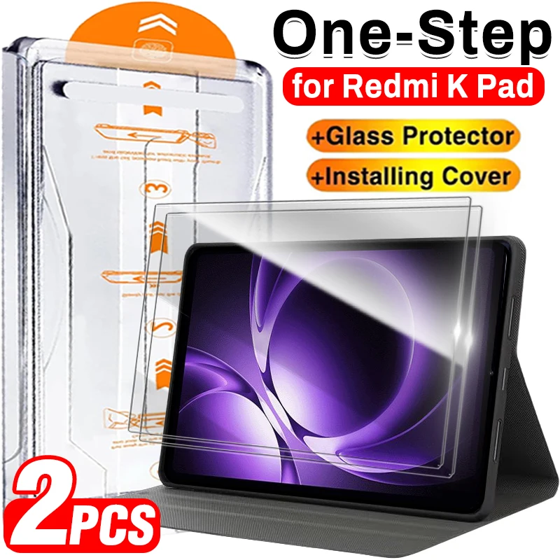 سهلة التركيب من الزجاج المقسى لـ Redmi K Pad 8.8 2025 HD واقي للشاشة مع مجموعة محاذاة تلقائية لـ Xiaomi Redmi K-Pad