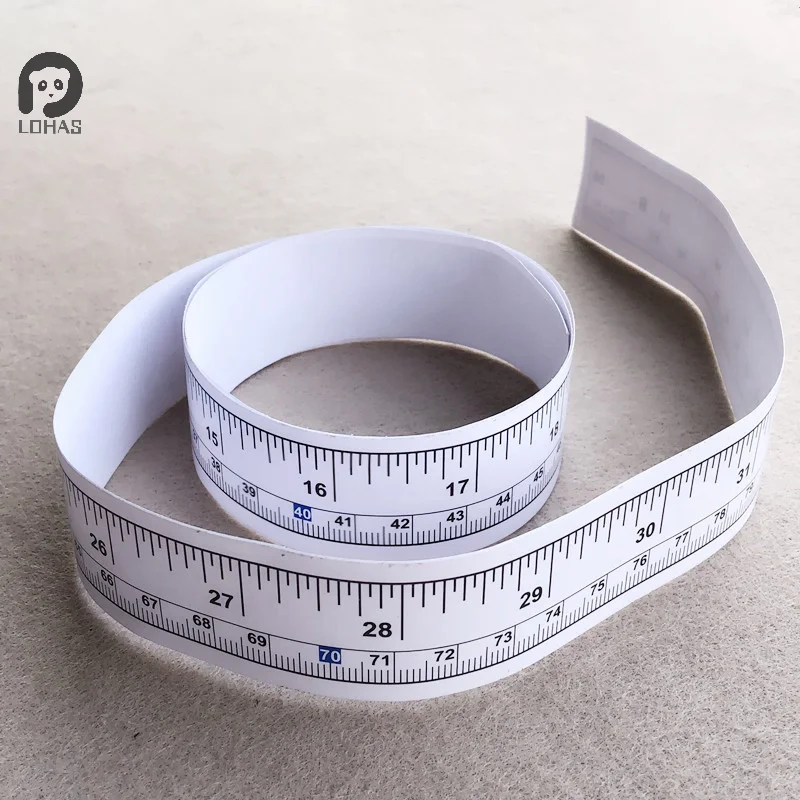 90cm Self-Adhesive Measuring Tape Imperial Metric Scale Ruler Sewing Machine Sticker Drafting Table Workbench Ruler