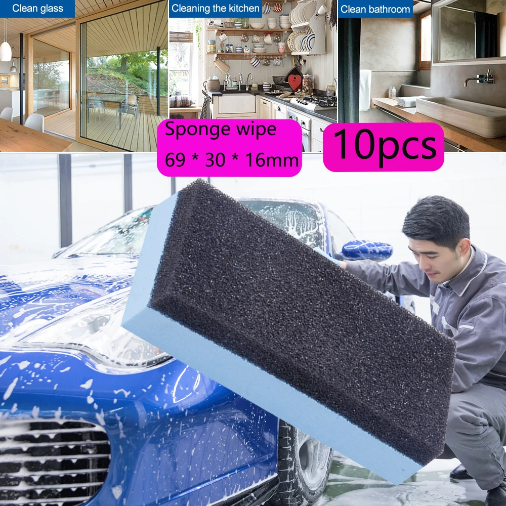 5/10Pcs Car Washing Cleaning Sponge Cleaning Tool Detailing EVA Sponge Glass Nano Wax Coat Car Ceramic Coating  Applicator Pad