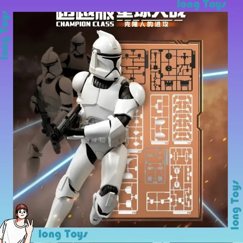 Коллекционная подвижная сборная модель Blokees Star Wars: Люк Скайуокер (Клон-солдат) из серии Champion Class