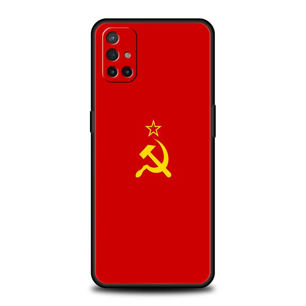 OnePlus 13 12 11 10 9 Pro 9T 13R 12R 10R 9R 9RT 10T 8T 8 Nord 2T CE 2 3 5G N200 N30용 폰 케이스 소프트 커버 CCCP 깃발