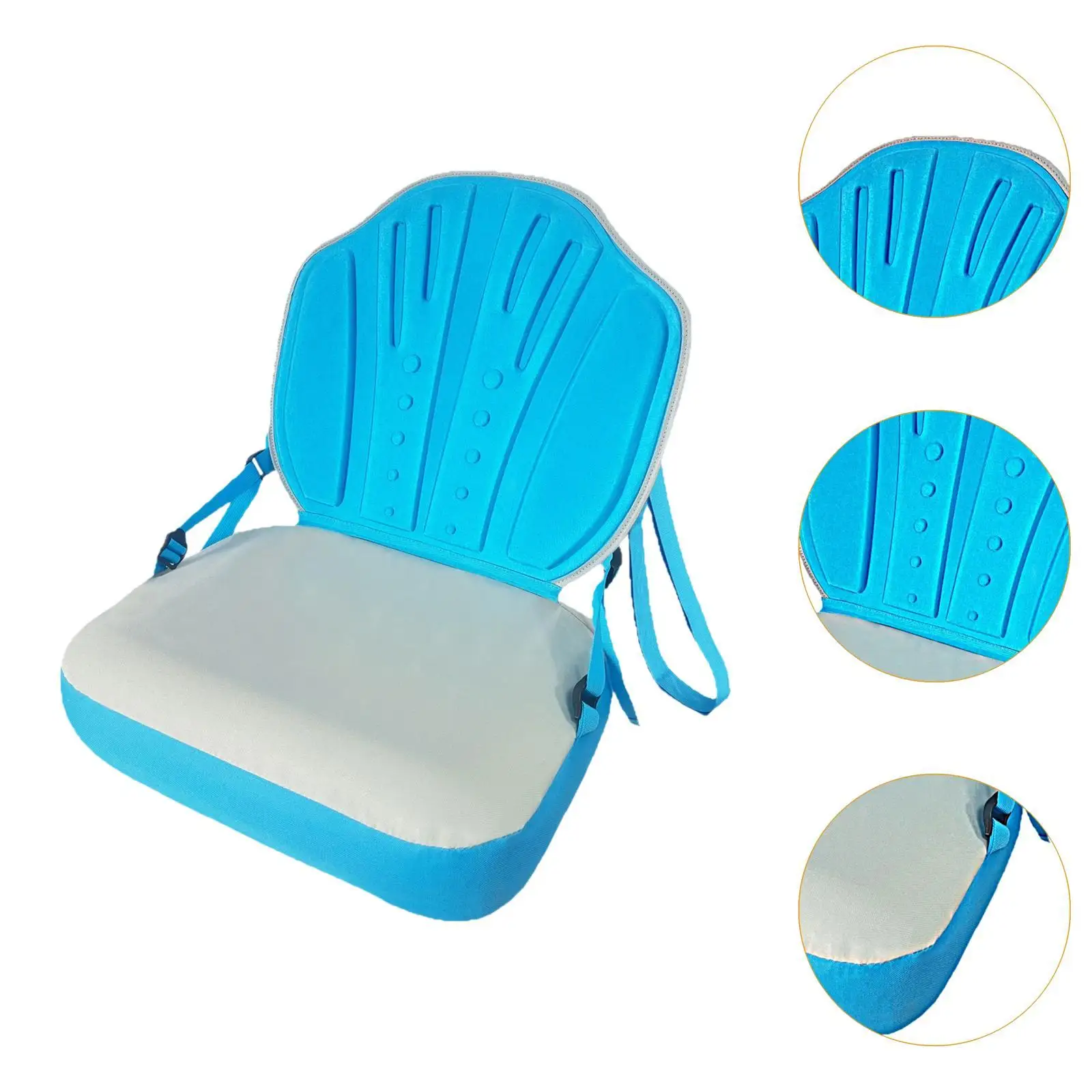 Assento de caiaque peças de caiaque alça ajustável com suporte traseiro para caiaque rafting