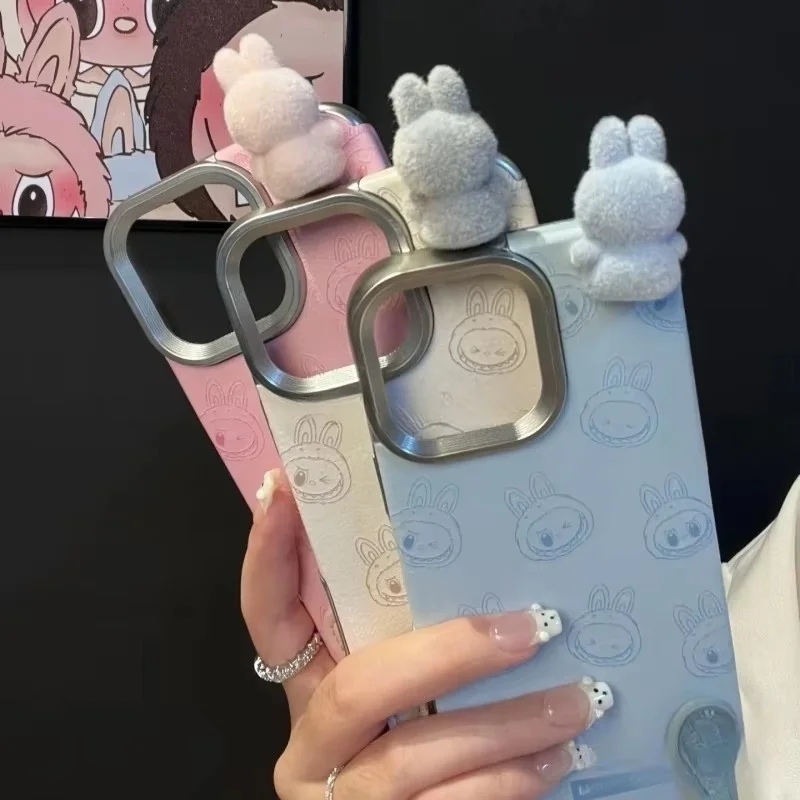 Neue Heiße Ins Nette Cartoon 3d Labubu Handheld Seil Apple 16 Telefon Fall Telefon 15 Pro Max All Inclusive 14 pro Anti Drop 13 Pro