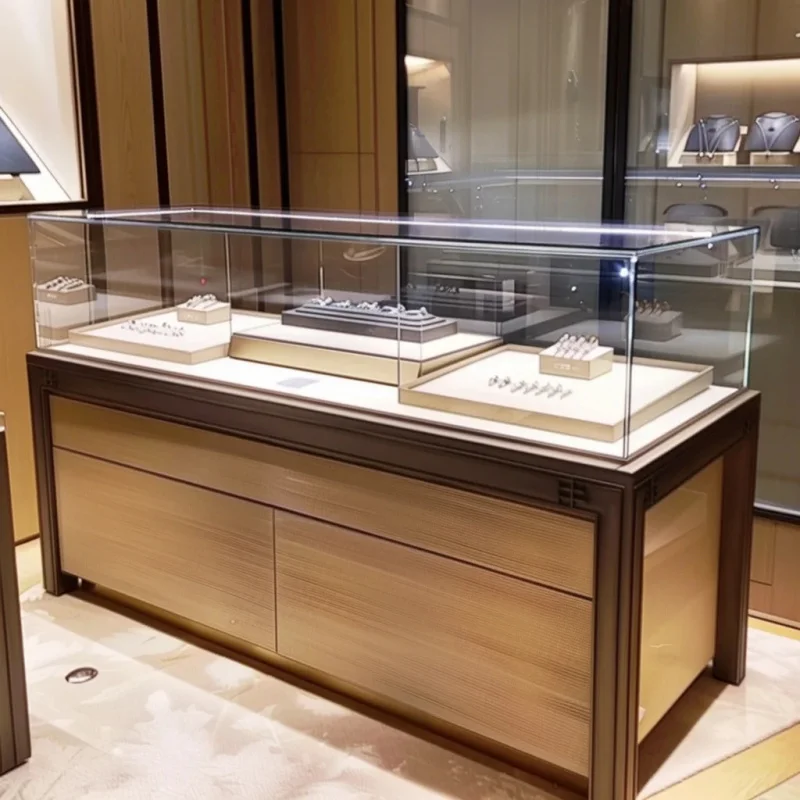 custom.Professional Jewelry Display Cabinet and Retail Store Fixtures Jewelry Shop Decoration and Interior Layout