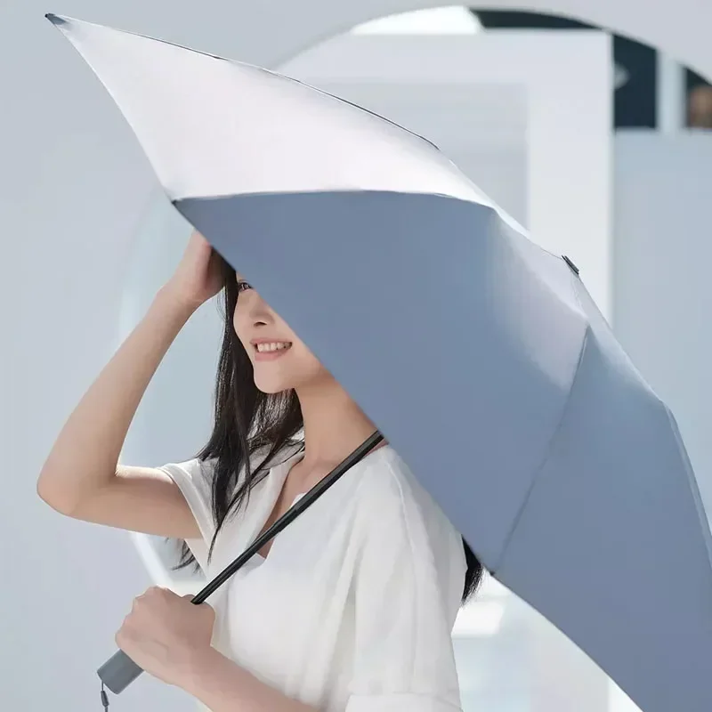 Youpin 90Fun 8K Automatic Reverse Folding Umbrella Led Luminous Windproof Wind Resistant Umbrella UPF50+ Anti UV With LED Light