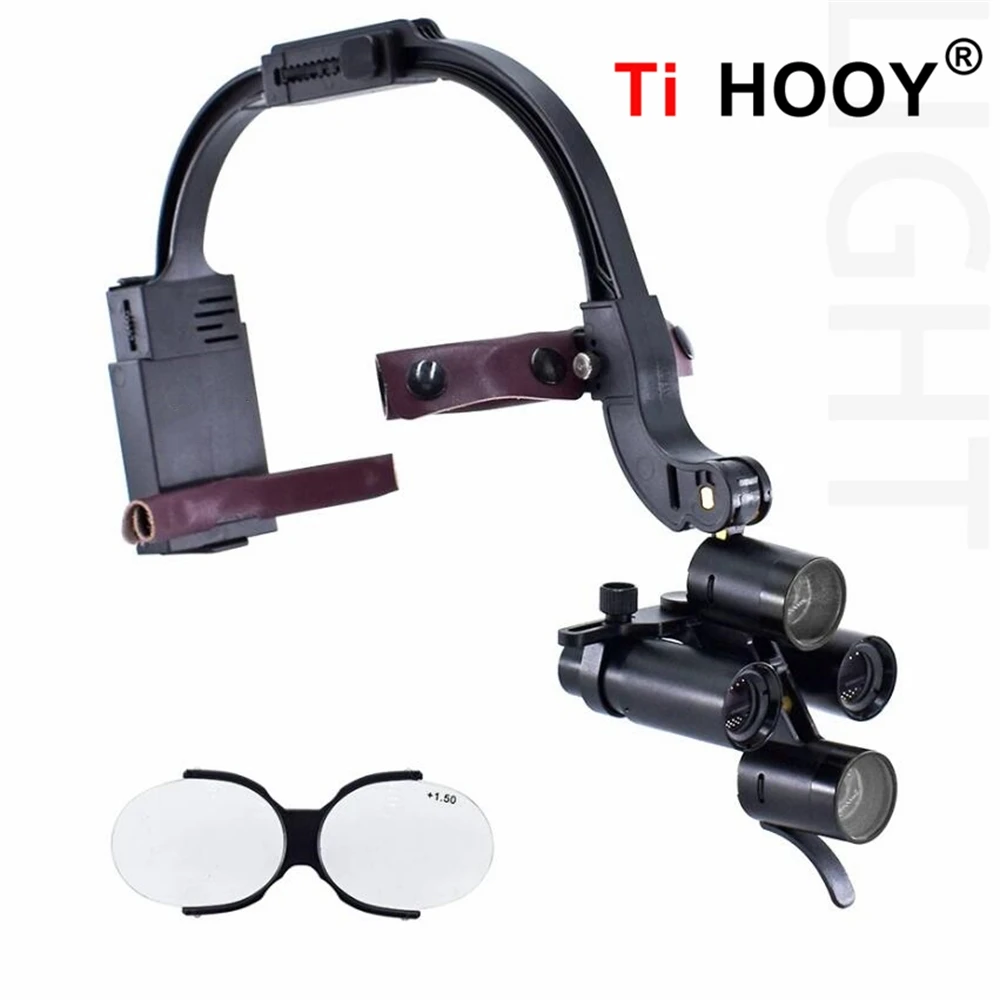 5X 6X Dental LED Head Light Lamp For Magnification Binocular Loupes 5W Light Dentisit Surgical Headlight Lab Equipment