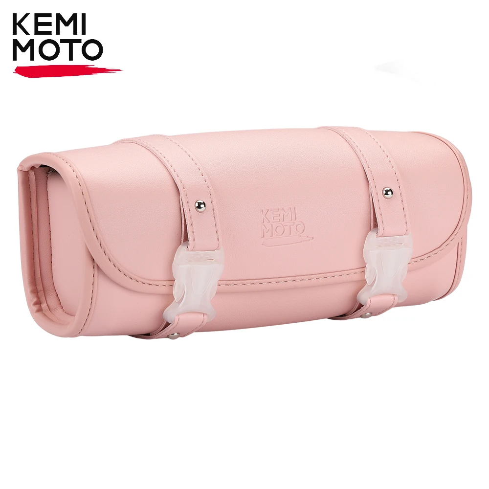 

Motorcycle Fork Bag Handlebar Tool Bags Waterproof Storage Pouch Universal for Sportster Softail Scooters Handlebar Sissybar Bag