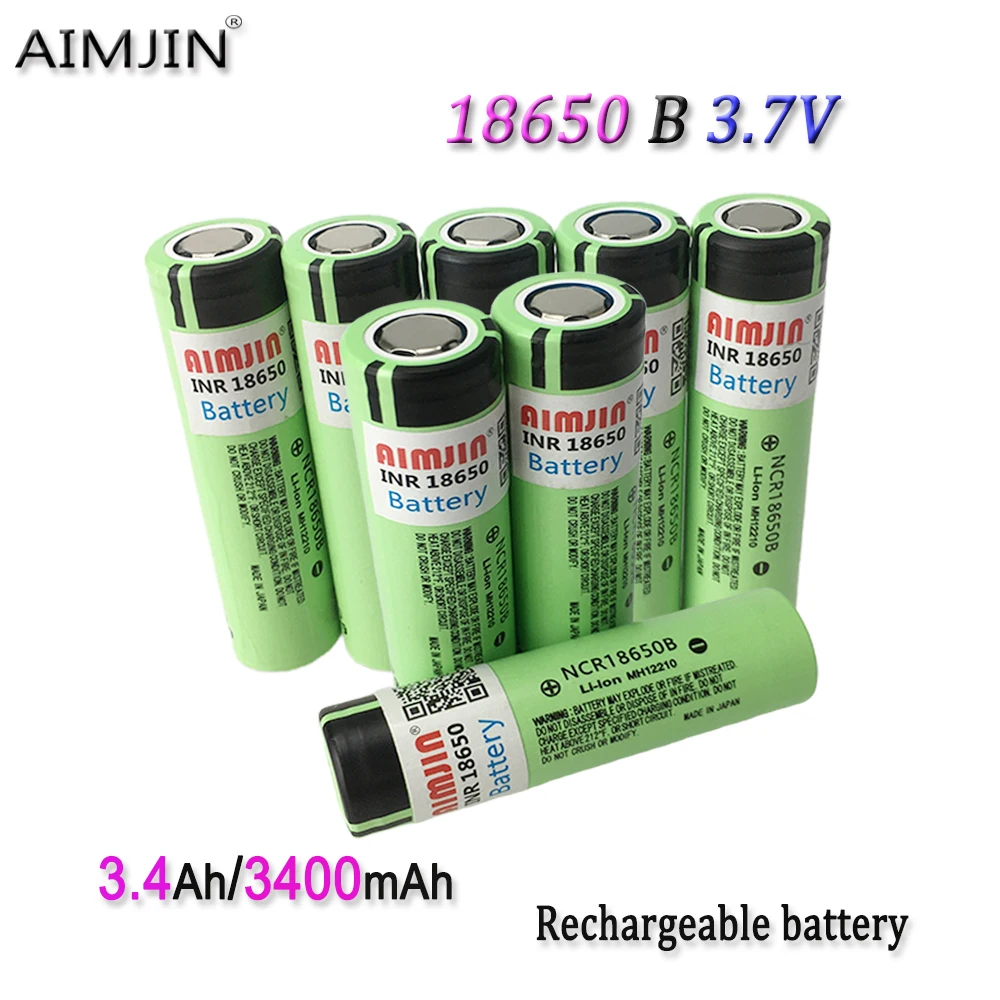 

3.7V 3400mAh 18650 Rechargeable Li-ion Battery For 18650 Toys, Tools, Flashlight Battery Etc