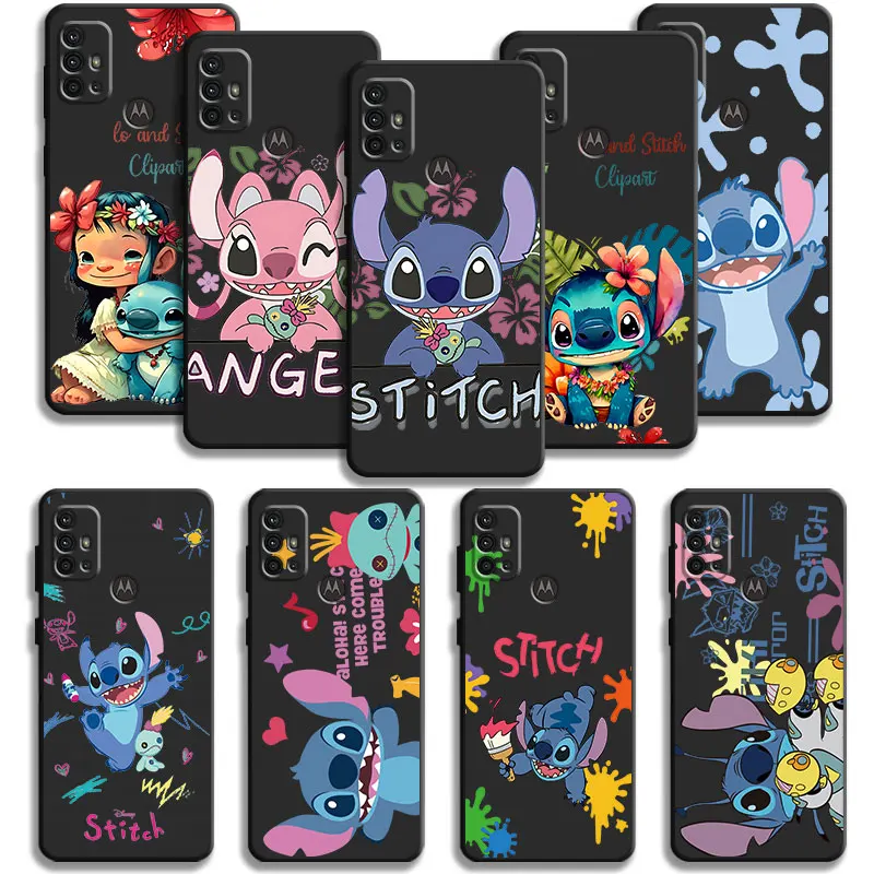 Phone Case For Motorola Edge 40 30 20 Lite G72 G71 G60 G53 G52 G50 G51 G31 G30 G22 One Fusion Plus Disney Angel Lilo And Stitch