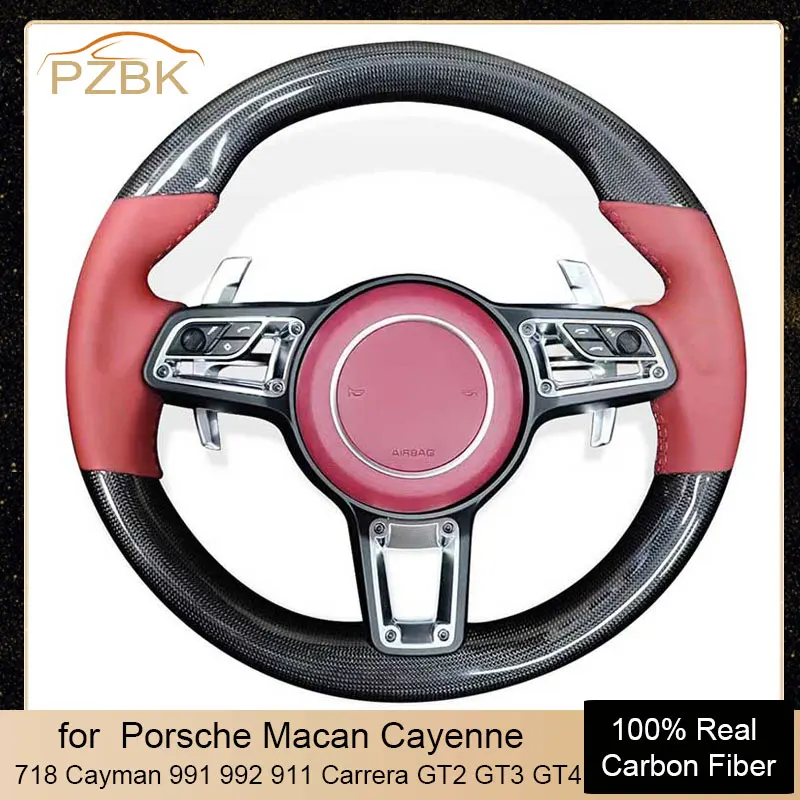 

Upgrade Car Steering Wheel for Porsche Macan Panamera Taycan Cayenne Cayman 718 911 912 918 GT2 GT2RS GT3 GT3RS GT3 RS GT4