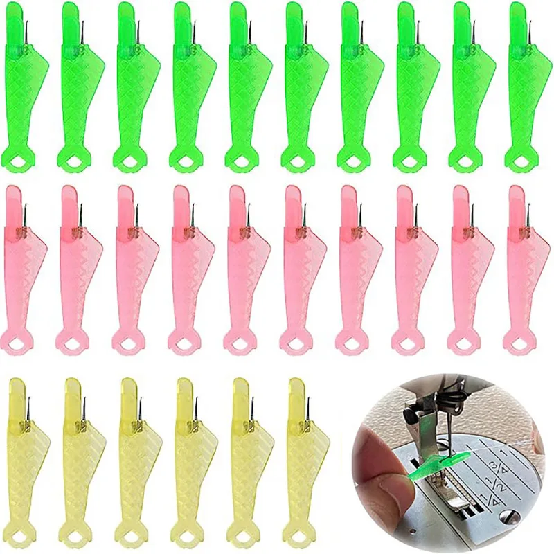 5/10/20Pcs Mini Auto Needle Threader Quickly Sewing Machine Fish shape Needle Threader DIY Home Hand Machine Sewing Accessories