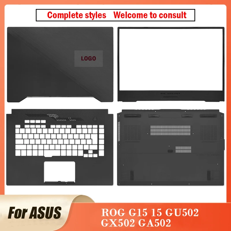 

New Original For ASUS ROG G15 15 GU502 GX502 GA502 Series Laptop Housing LCD Back Cover Front Bezel Palmrest Bottom Case GU502