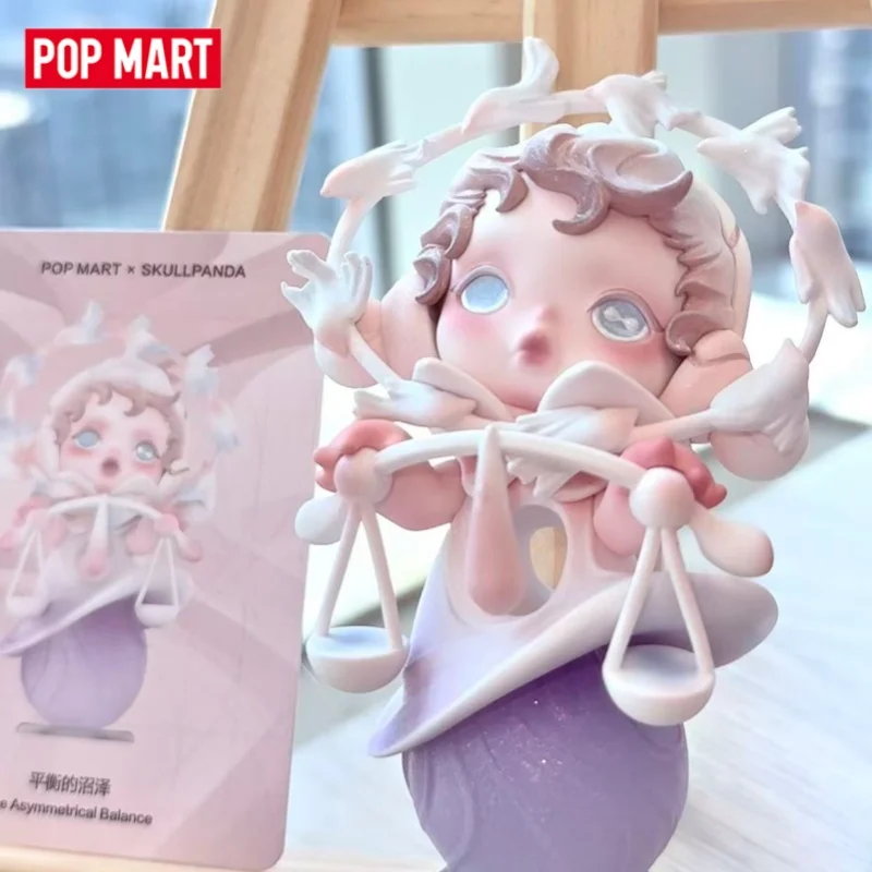 POPMART SKULLPANDA Серия «Парадокс»: Слепая коробка-сюрприз, настольное украшение, игрушки-фигурки, аниме-модель, милый подарок для девочек