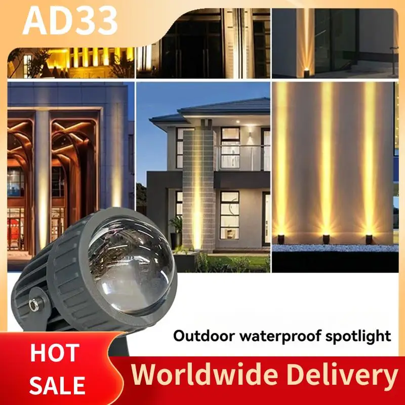

Top Deals Outdoor LED Garden Wall Spotlights 10W Landscape Lighting AC220V IP65 Waterproof One Spotlight White Light