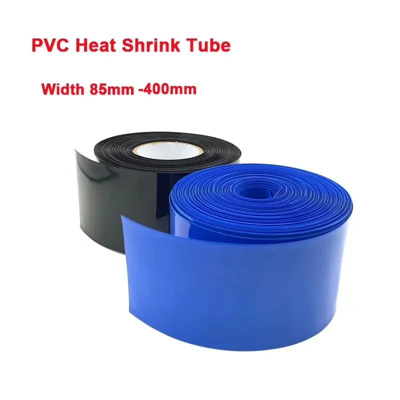 1M PVC Heat Shrink Tube 18650 Lipo Battery Wrap Insulated Film Cover Lipo Battery Sleeve Casing Width 85mm ~400mm