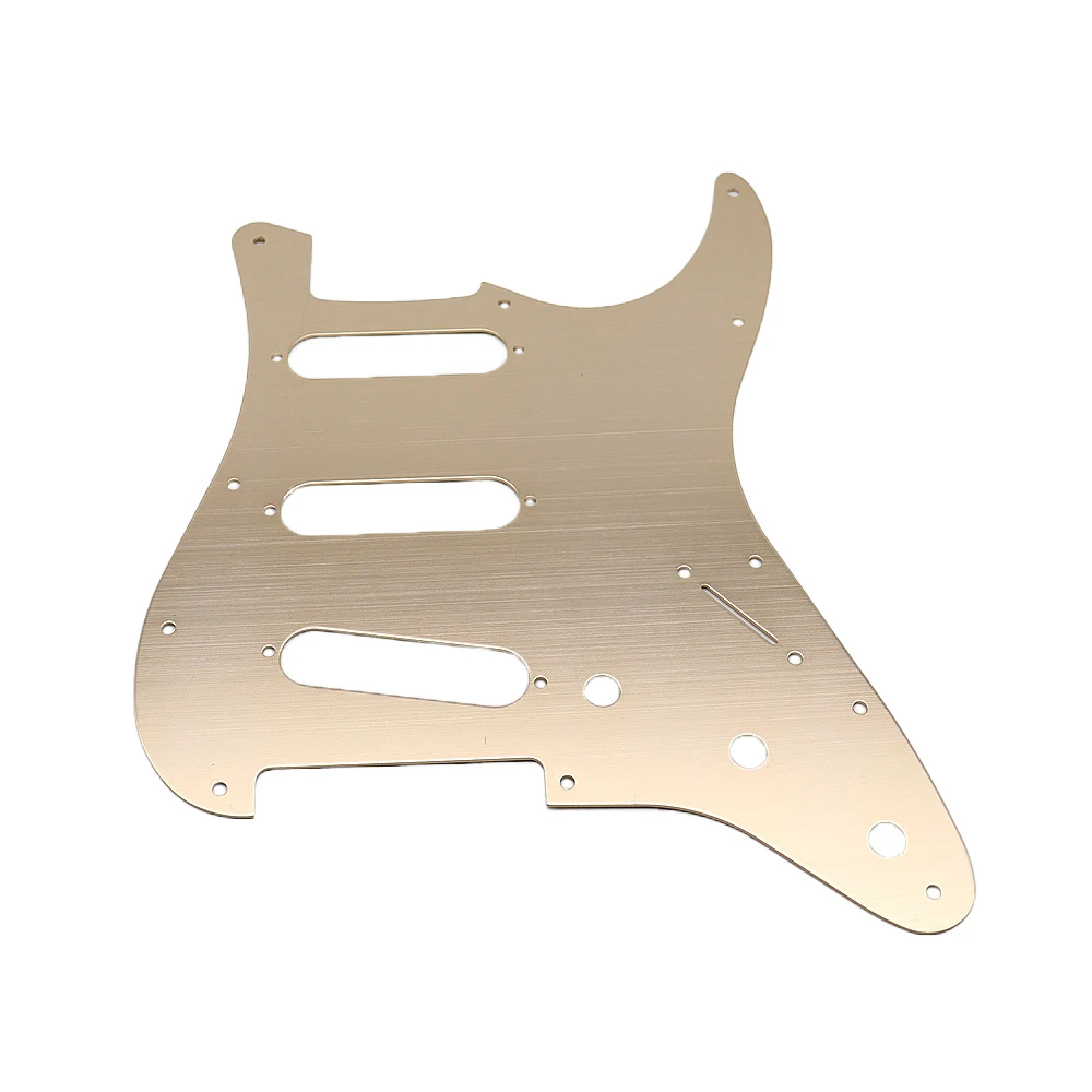 11 Hole SSS Scratch Plate Electric Guitar Metal Pickguard Compatible For ST SQ Style Guitar Parts 7 Colors