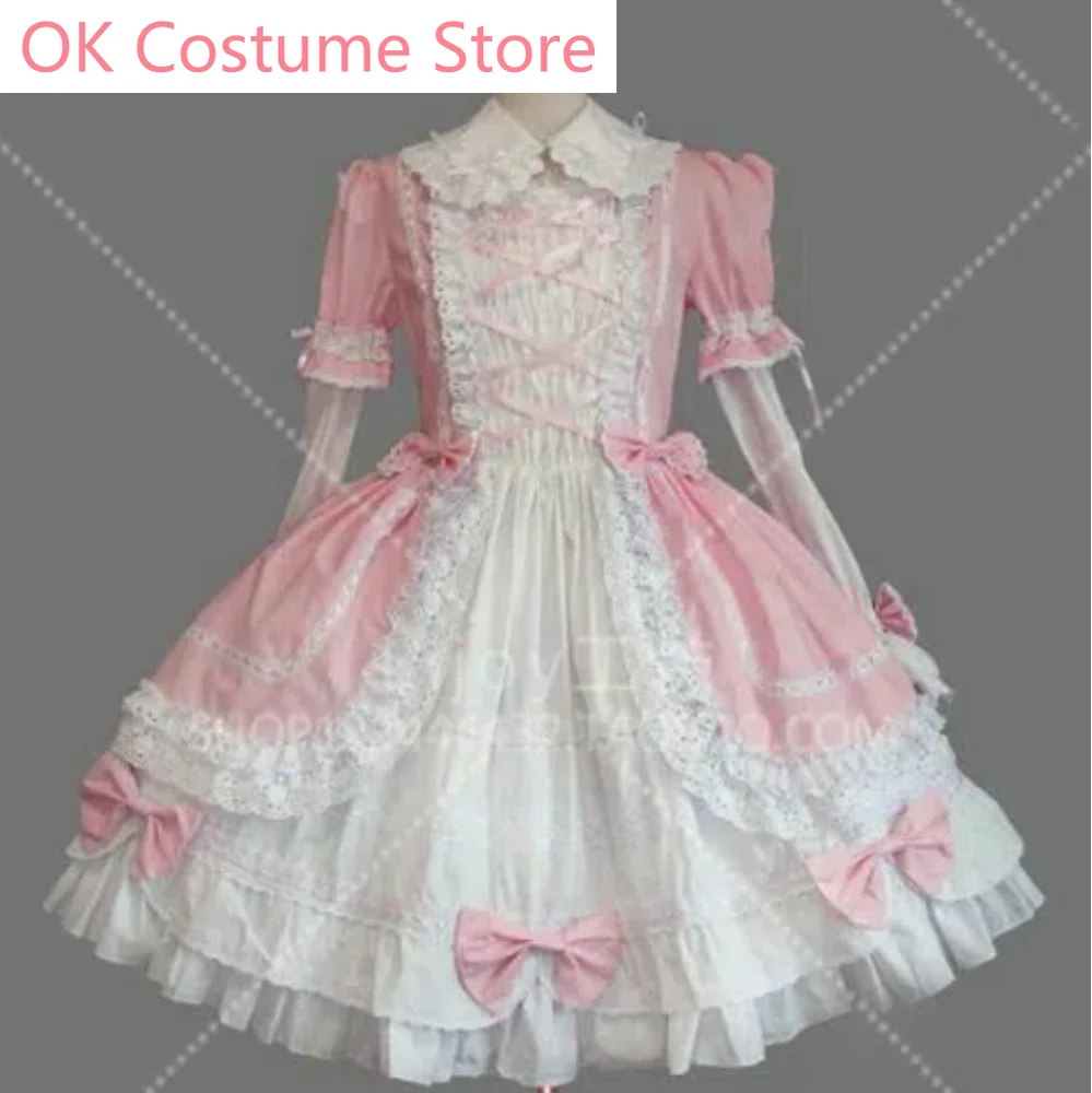 

Lolita Doll Collar Puffy Sleeves Skirt I Send Ribbon Multi Color Optional Send Skirt Support Cosplay Costume Cos Game Anime