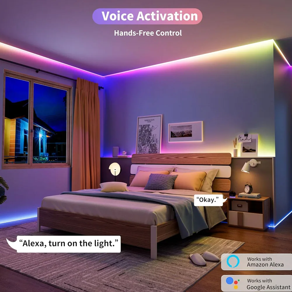 WiFi COB RGBIC LED Strip 12V 2m 3m 5m 10m WS2811 Dream Color Addressable Room Light Decor Remote Control fr Alexa Home Assistant