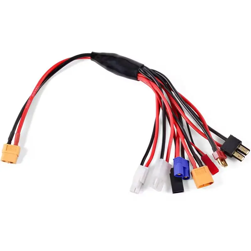 Rc Charger Adapter Connector 8 In 1 Charger 4.0mm Banana Xt60 Trx Tamiya Lipo For Rc Car Drone Imax B6 B6ac Battery Cable