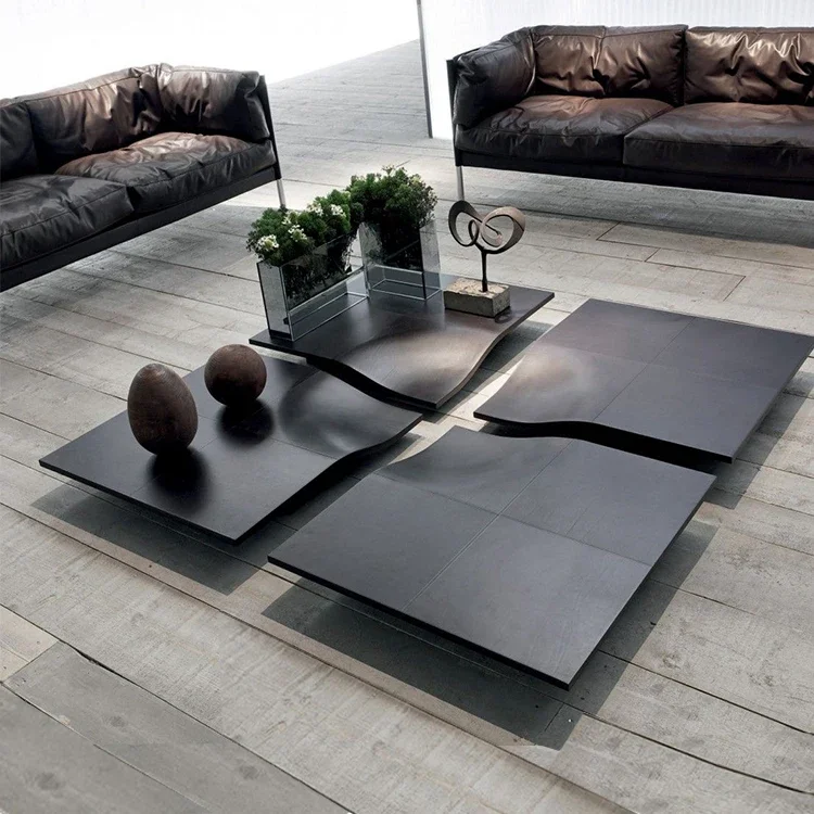 

High-end Customization Modern Living Room Furniture Luxury Wood Coffee Table