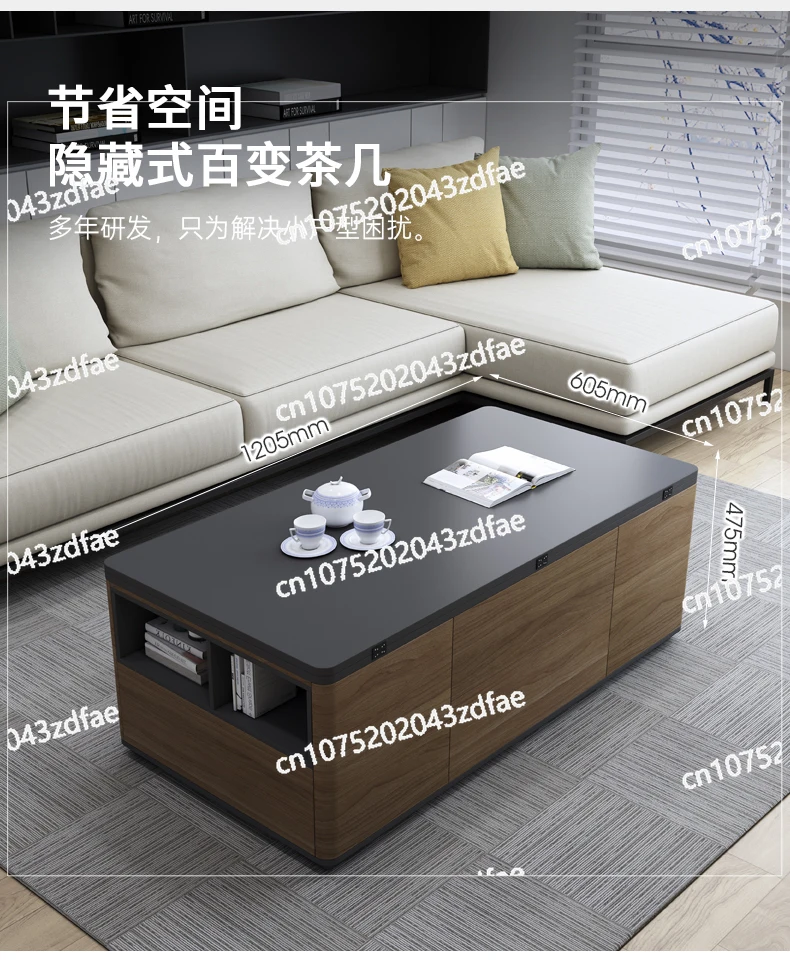 

Mesa De Café Pequeñ A, Couchtisch Minimalista Modern Mesa Centro Nórdica Almacenamiento, Organizador Elevación Lateral