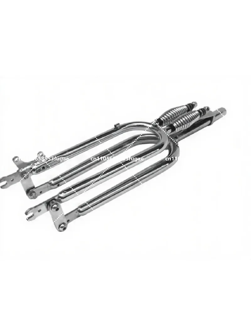 Retro Beach Cruiser Bike 26 Inch Front Fork 22.2x160mm Double Spring Suspension Replacement Part