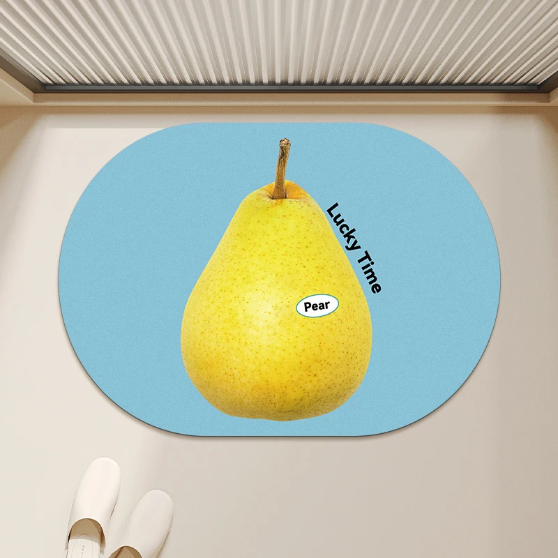 

Batoom Mat Water Absorbent Non-Slip Home Use Foot Mat Dirt Resistant Kitchen Door Soft Pad Carpet Easy to Clean hine Wa