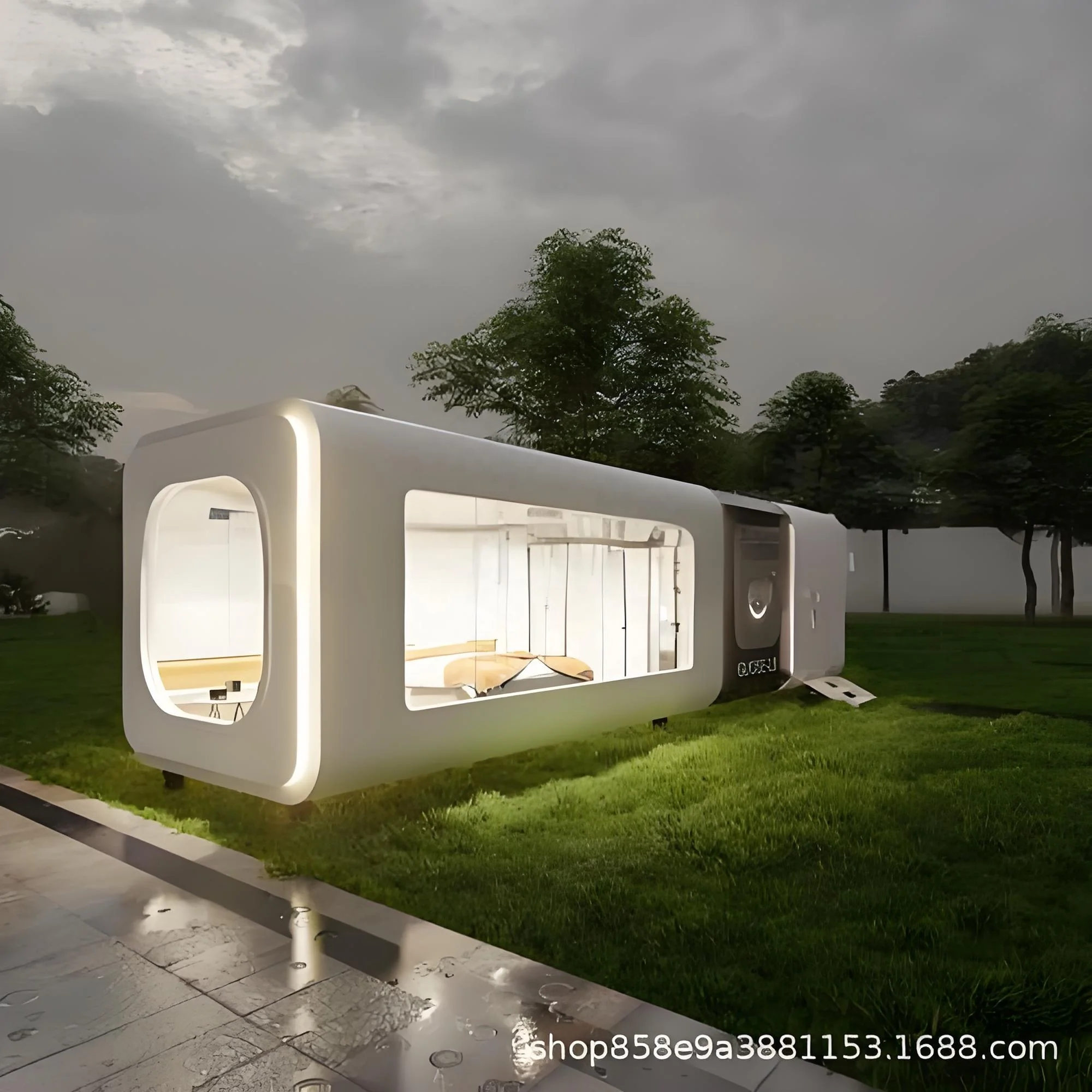 20Ft 40Ft Prefab Modular Houses Modern Space Ca psule House Tiny Homes Cabin Office Portable Hotel Outdoor Office