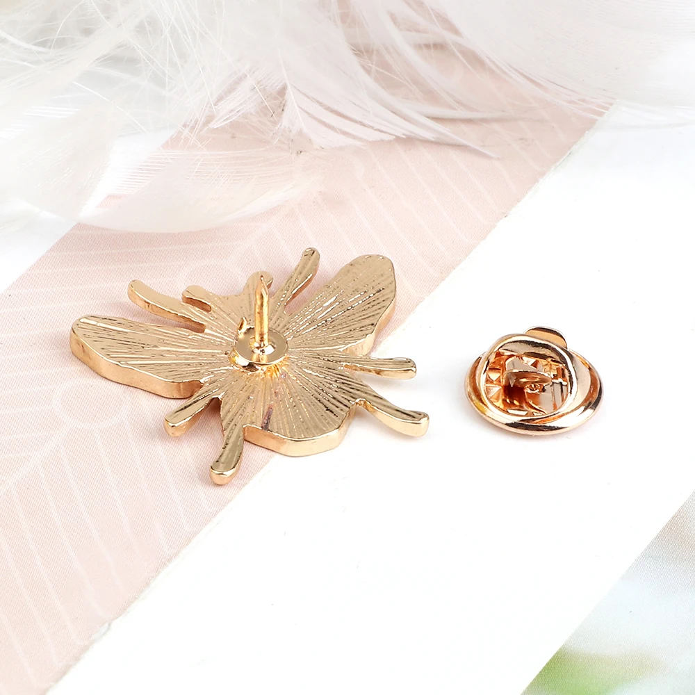Cartoon Design Insect Brooch Cute Little Bee Metal Lapel Pins Girls Kids Enamel Pin Shirt Backpack Custom Badge Accessories Gift image 4