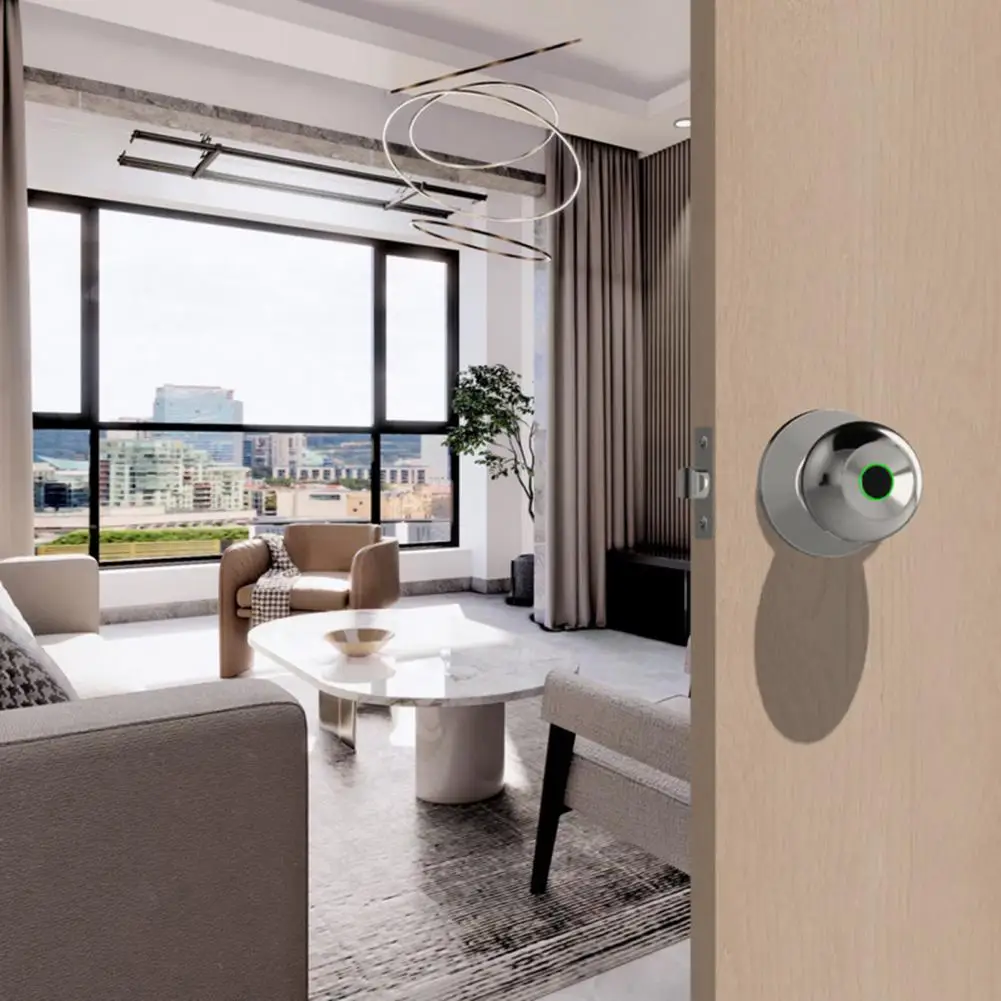 

Fingerprint Door Lock High-tech Fingerprint Recognition Lock Bluetooth-compatible Entry Door Lock with Adjustable for Secure
