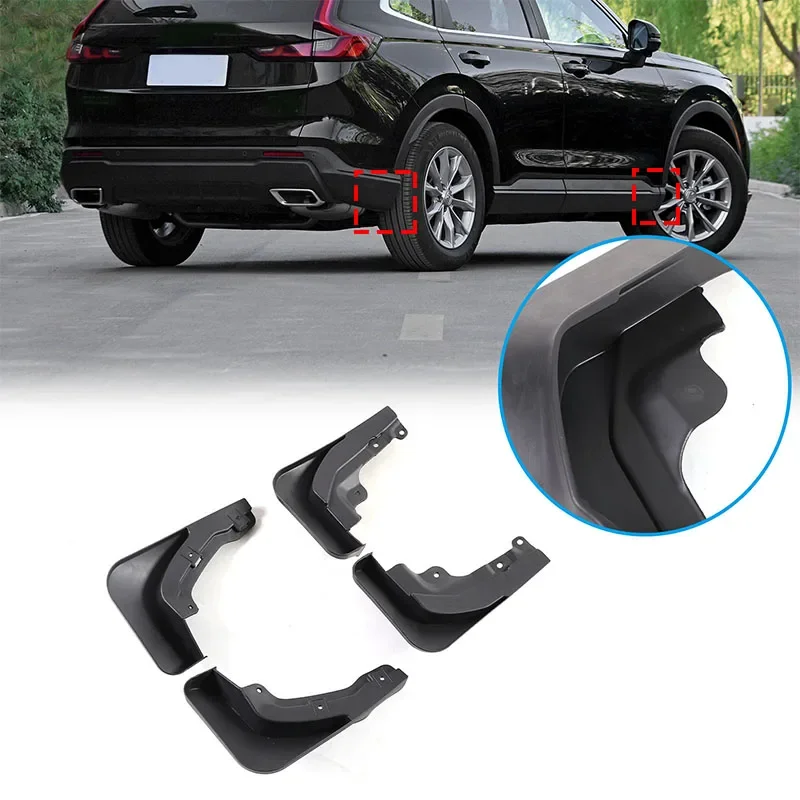 

For Honda CRV 2023 PP material Mudflap Fender Mudguards Mud Flaps Guard Splash Flap 4Pcs Car Front Rear Mudflaps Accessories