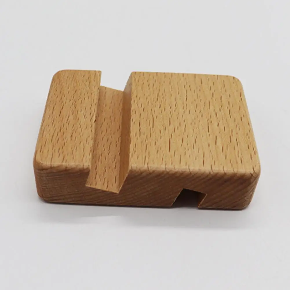 

Smartphone Support Portable Beech Wood Chair Design Phone Holder Mount Stand for Office