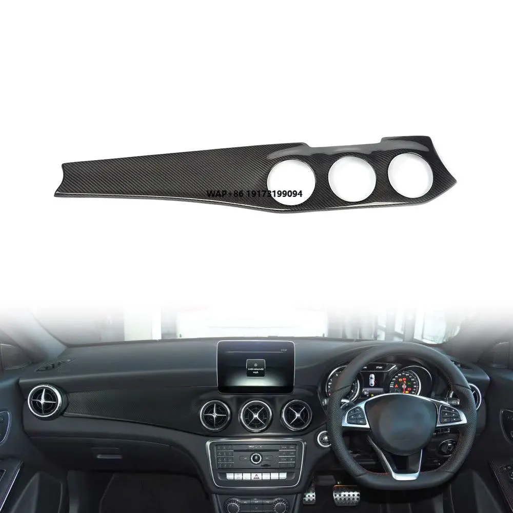 

Prepreg Carbon Fiber Interior Dashboard Trim for M-ercedesBenz CLA250 CLA45 GLA45 A-MG 13-17 RHD