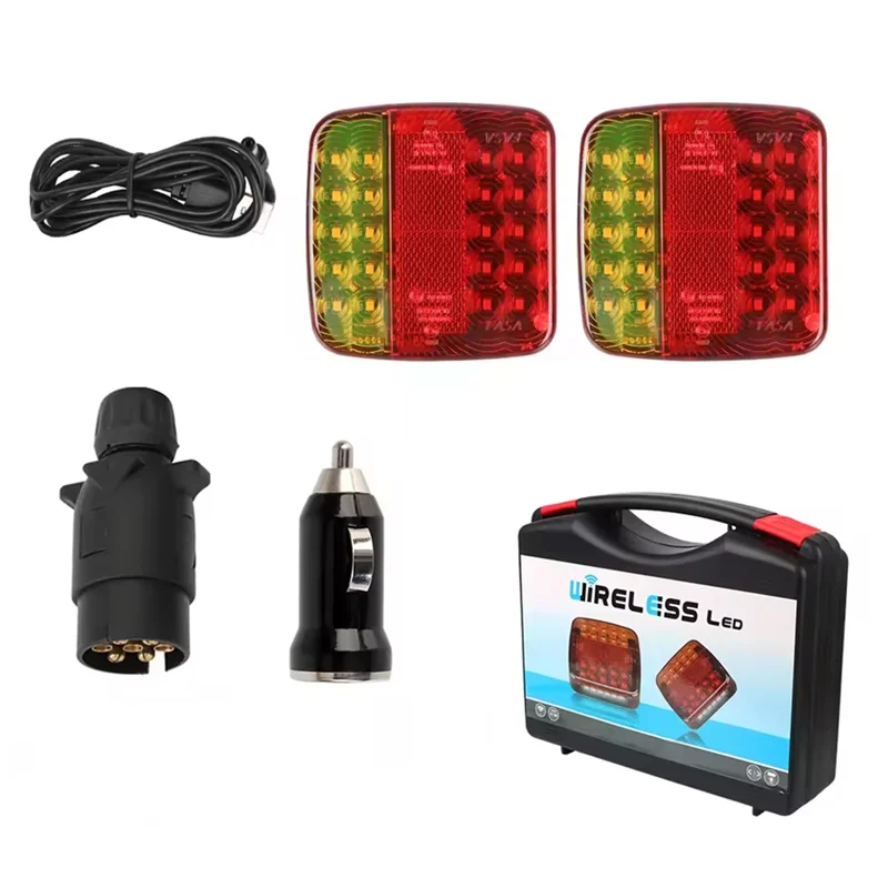 

Reliable-Trailer Rear Taillight Signal Warning Brake Lamp For Caravan RV Lorry Truck Magnetic Wireless LED Truck Tail Light