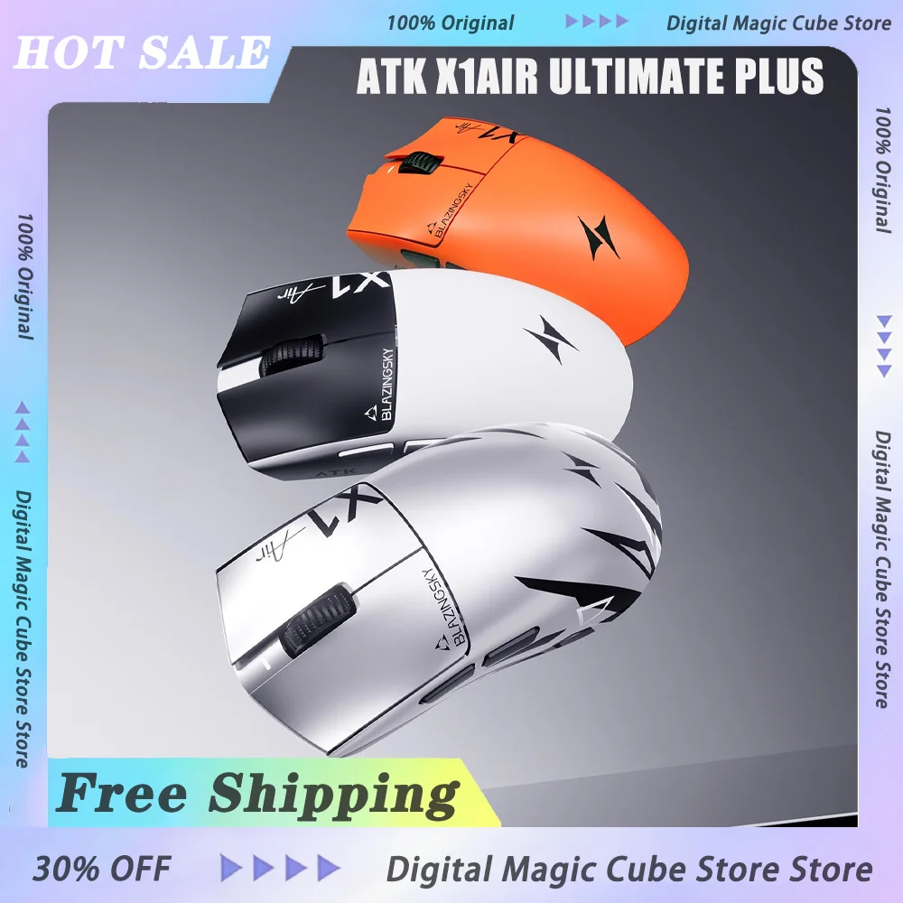 

ATK X1AIR Ultimate Plus PAW3955Master Wireless Gaming Mouse Light Weight E-sports Mouse Long Battery Life For PC Gamer Gifts