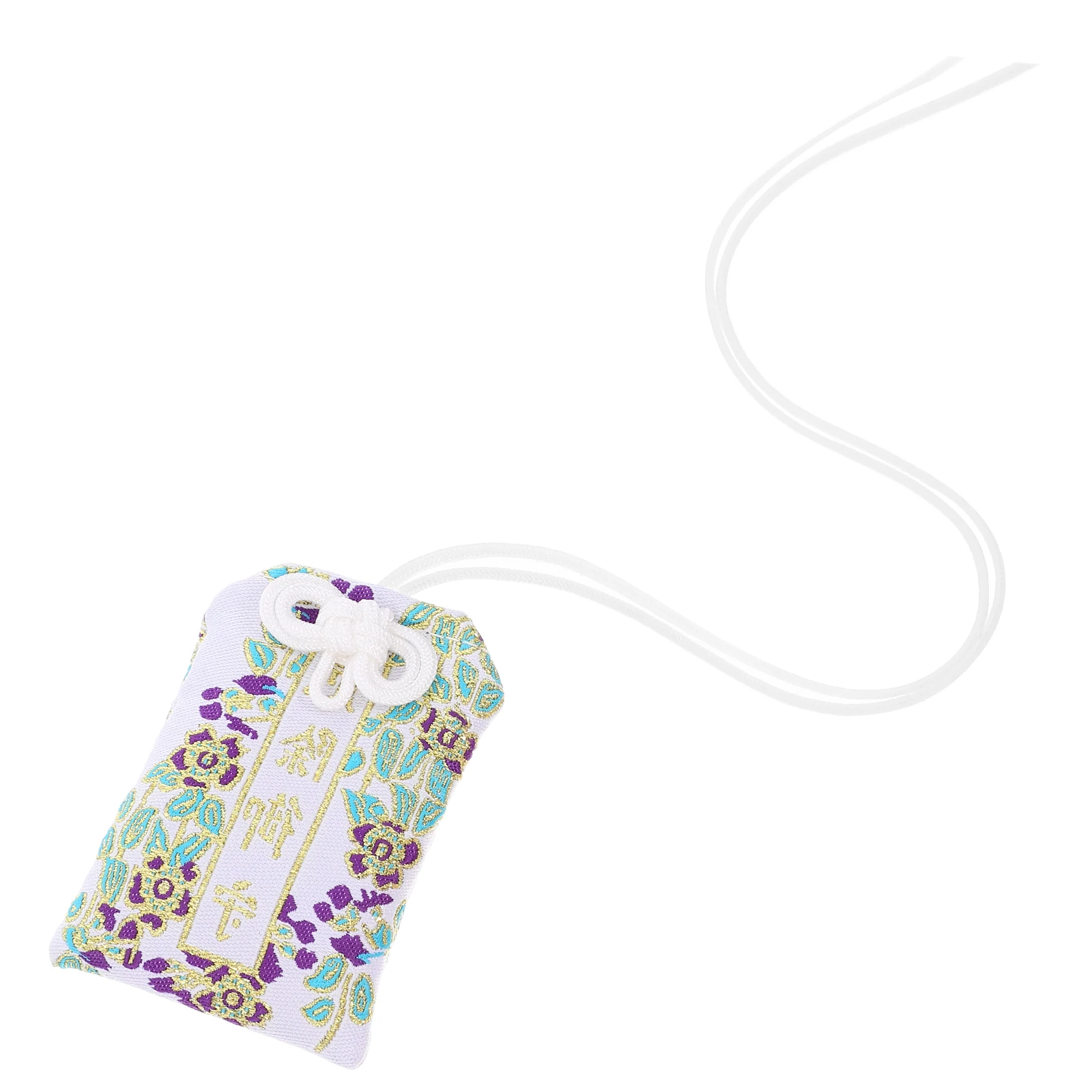 

1pcs Japanese Amulet Bag Decoration White Blessing Car Rearview Ornament Omamori Charm for Home Vehicle Hanging Decor