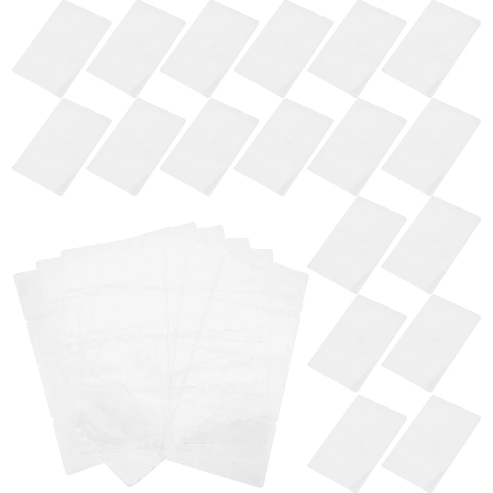 50Pcs Game Card Protective Sleeves Clear Double Sided for Playing Trading Cards Board Storage Game Card Case Cards Sleeves