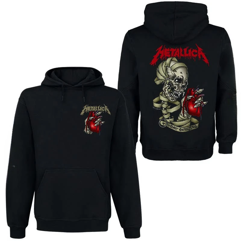 2026 Neues, seltenes METALLICA Rock Dark Style Album-Set, langärmeliges Kapuzensweatshirt für Herren und Damen aus Europa und Amerika – Detail 23