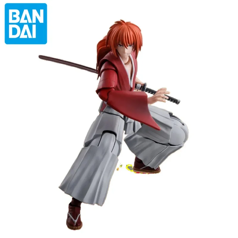 حقيقية بانداي شخصيات أنيمي Himura Kenshin S.H.Figuarts اللعب SHF PVC عمل أرقام 13.5 سنتيمتر هدية جمع نموذج الدمى