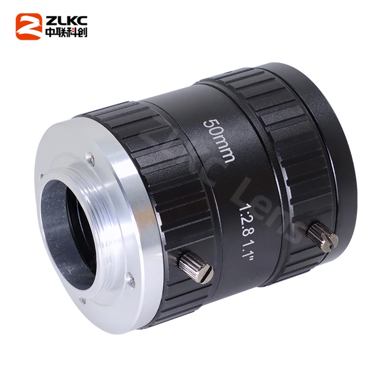 20Megapixel Camera Lens 50 mm Fixed Focus 1.1'' Sensors C Mount F2.8 Manual Iris High Resolution Lens for Industrial Inspection