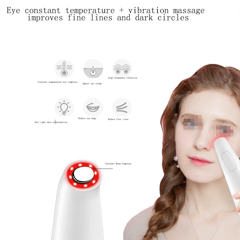 อุปกรณ์เหนี่ยวนําร้อนและเย็นแสงสี อุปกรณ์นวดหน้าและดวงตาแบบเหนี่ยวนําแสงสีแดงและสีน้ําเงิน