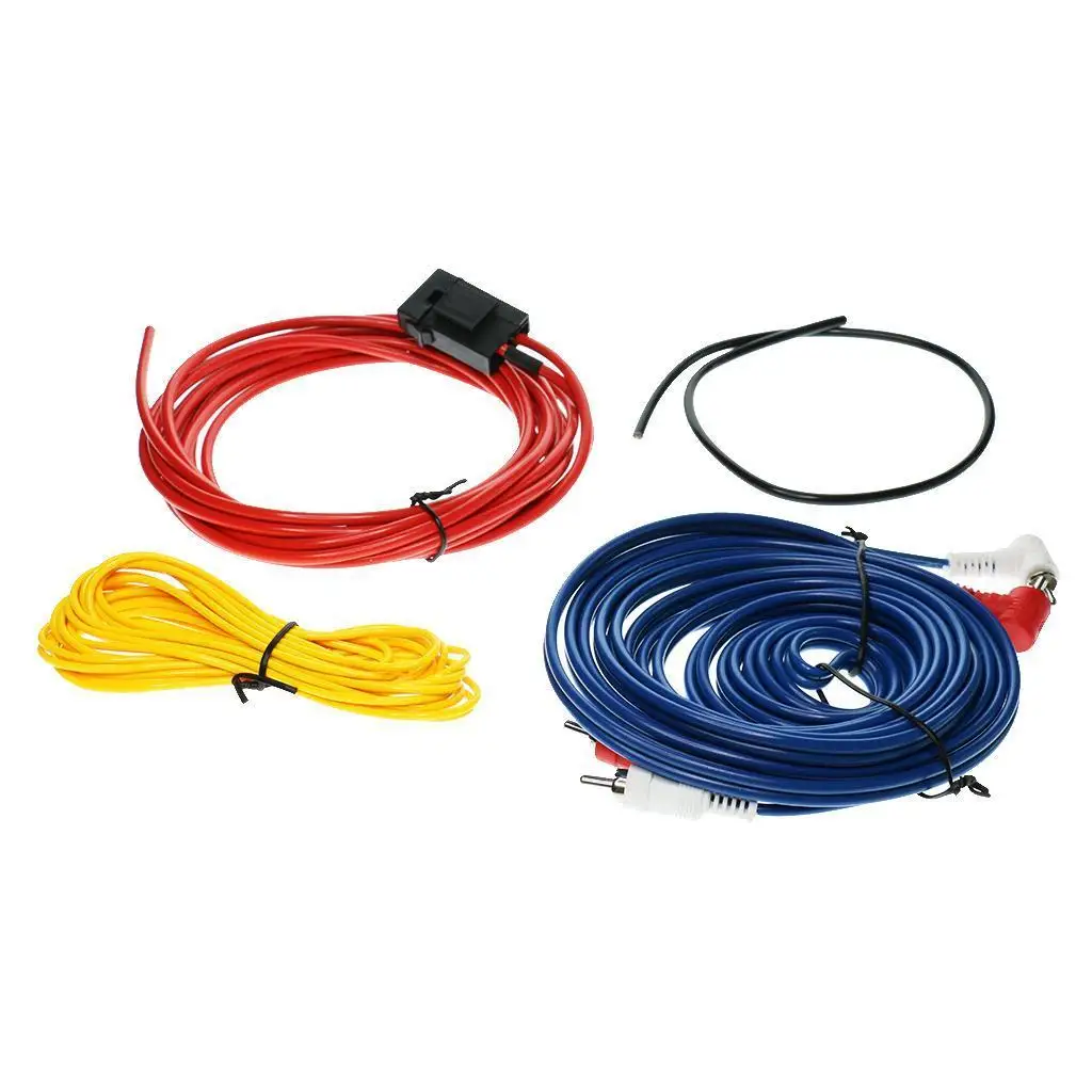 Audio Subwoofer Wiring Kit Metal Plastic Materials Amplifier Wiring Cable for Car Sound System Installation