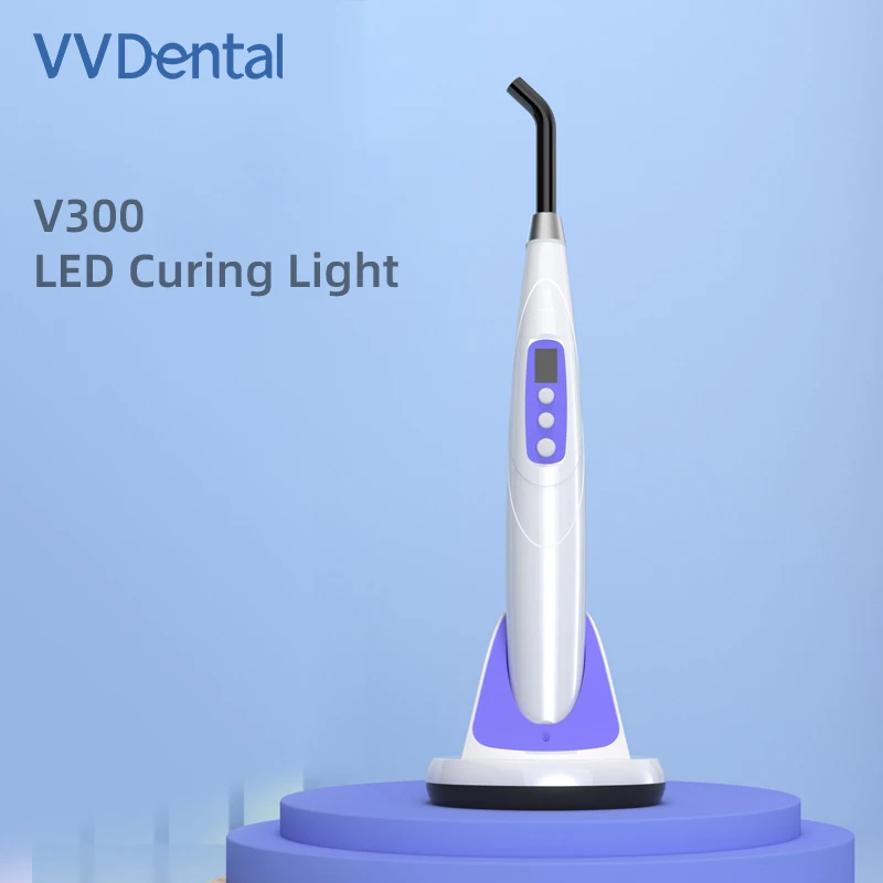 Dental Curing Lamp Ultra Power  Photopolymerize Wireless Base Multi Lens Light Uv Lamp Laser Dentist Polymerization