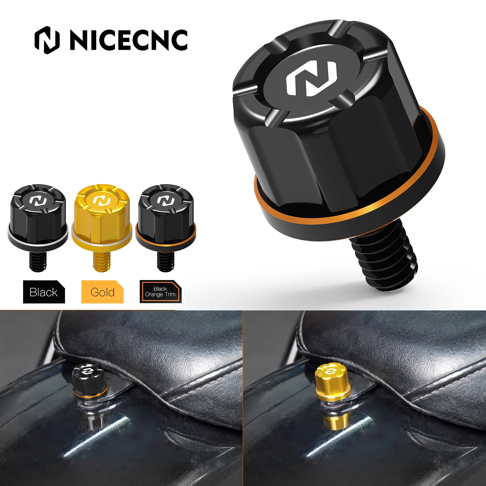 

Rear Seat Knob Bolt for Harley Road King/Special FLHR/XS 1999-2023 Street Glide FLHX 2006-2023 Road King Classic FLHRC 2007-2020