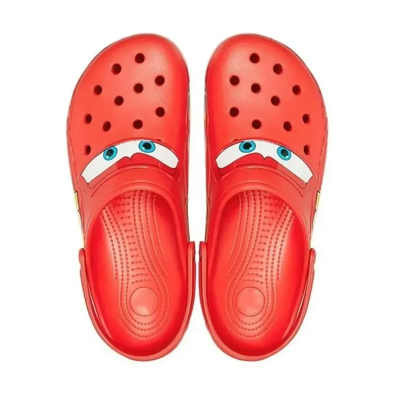 Zapatillas impermeables de dibujos animados para adultos, sandalias impermeables de color sólido, informales, transpirables, envueltas en el tobillo