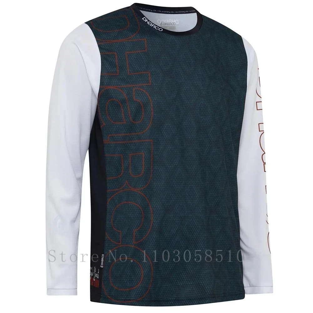 Camiseta de Ciclismo de Montaña MTB para Descenso, Motocross, Polera de Cross Country, Jersey de Moto, Sudadera de Manga Larga para Bicicleta de Montaña